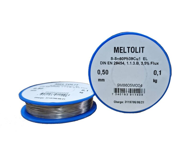 LÖDTRÅD MELTOLIT SN60PB39CU1 EL 0,5MM