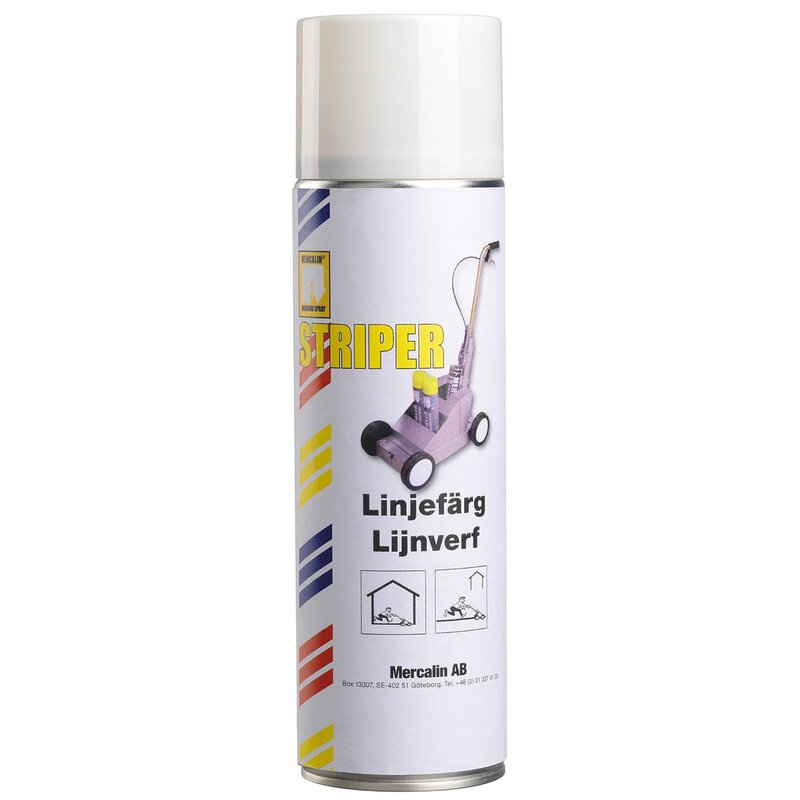 LINJEMARKERINGSFÄRG MERCALIN STRIPER VIT 500ML
