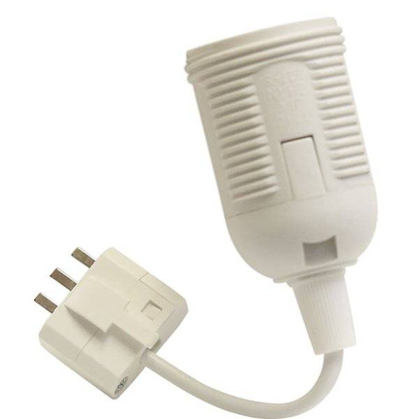 LAMPUPPHÄNG E27 DCL 2-POL 10CM H03VVH2-F2X0.75 GRUNDA KOMPL