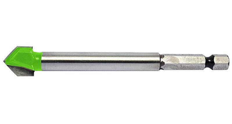 KAKELBORR 6MM TVÅSKÄRIG 1/4 SEXKANTFÄSTE
