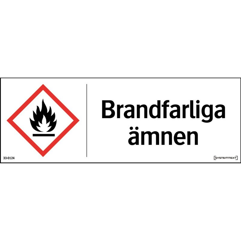 DEKAL 330624 BRANDFARLIGA ÄMNEN 297X105MM