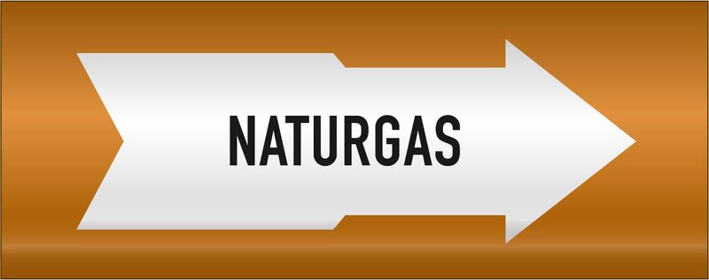 DEKAL 331113 RÖRMÄRKNING AFS NATURGAS 110MM X 5M