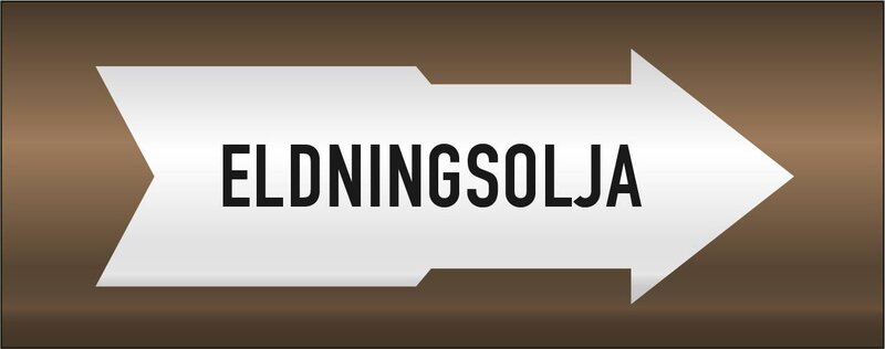DEKAL 331133 RÖRMÄRKNING AFS ELDNINGSOLJA 110MM X 5M