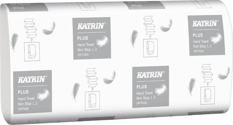HANDDUK PLUS NON STOP L 3 KATRIN KEDJEVIKT VIT HANDY PACK