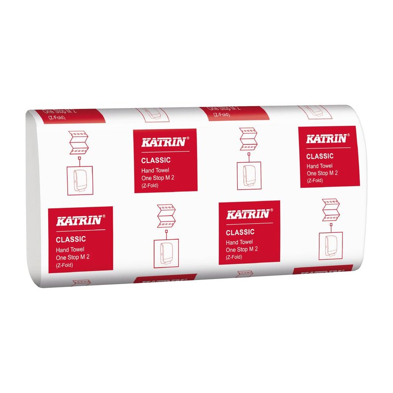 HANDDUK CLASSIC ONE STOP M 2 KATRIN VIT 2-LAGERS HANDY PACK