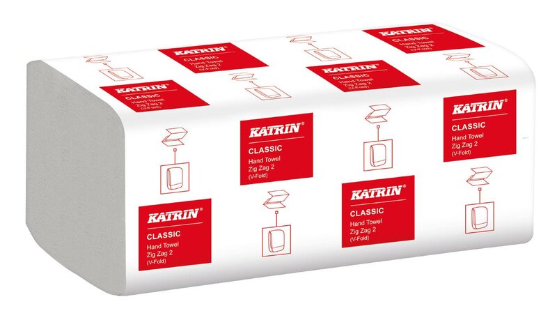 HANDDUK 45211 CLASS ZIGZAG 2 KATRIN WHITE 2-LAG HANDYPACK