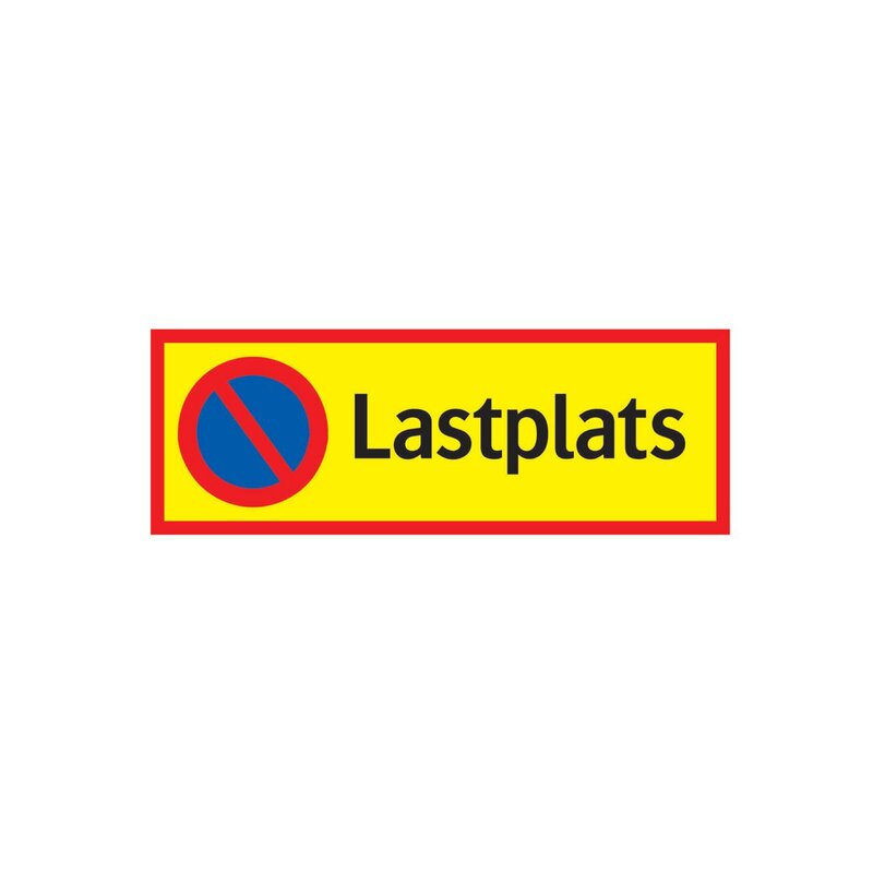 SKYLT 354022 TRAFIK LASTPLATS 210X594MM