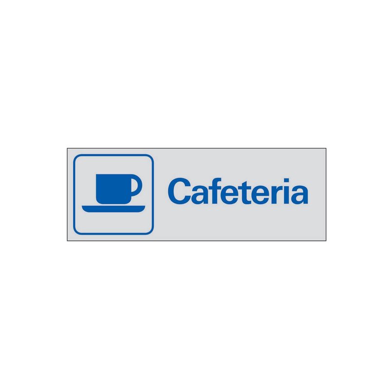 SKYLT 389450 SYMBOLSKYLT CAFETERIA 225X80MM