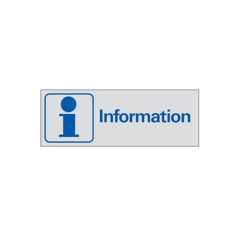 SKYLT 389050 SYMBOLSKYLT INFORMATION 225X80MM