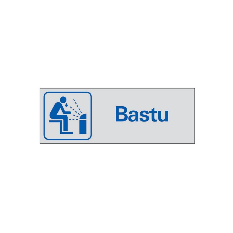 SKYLT 388050 SYMBOLSKYLT BASTU 225X80MM