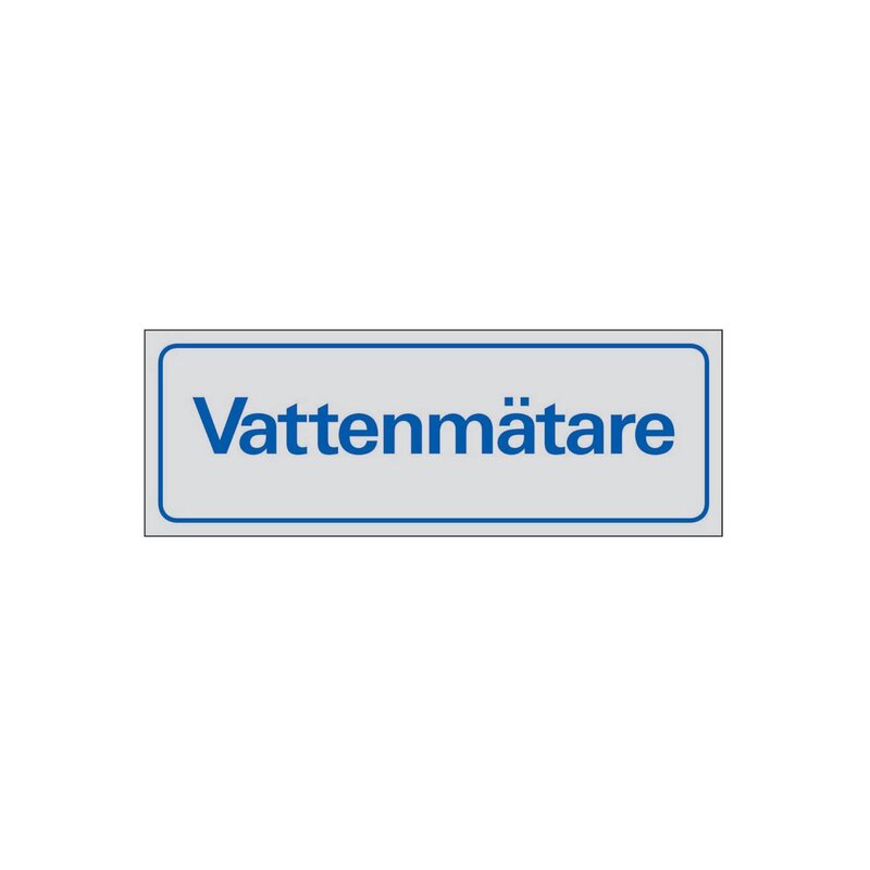 SKYLT 386350 SYMBOLSKYLT VATTENMÄTARE 225X80MM