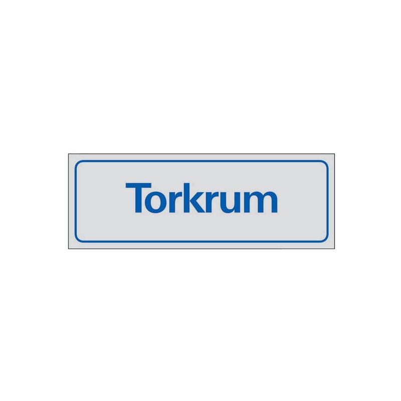 SKYLT 385150 SYMBOLSKYLT TORKRUM 225X80MM
