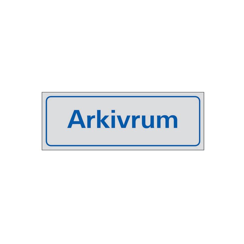 SKYLT 384250 SYMBOLSKYLT ARKIVRUM 225X80MM