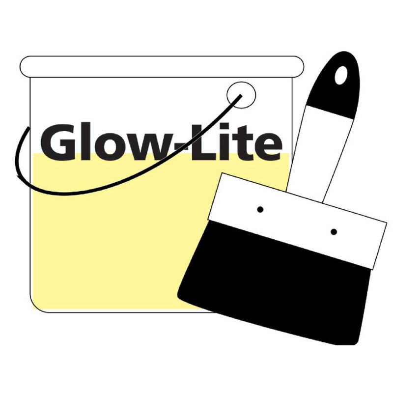 NÖDFÄRG 322660 GLOWLITE EFTERLYSANDE FÄRG NORMAL 1L CA1,6 KG