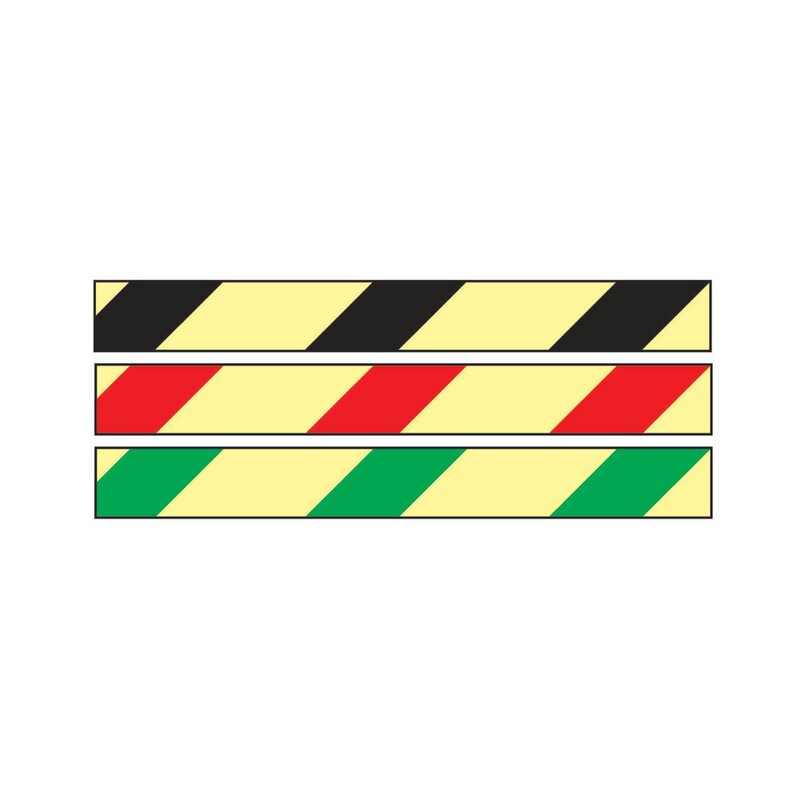 STRIPE 322758 GLOWLITE NÖD STRIPE GUL/SVART 40MMX10M