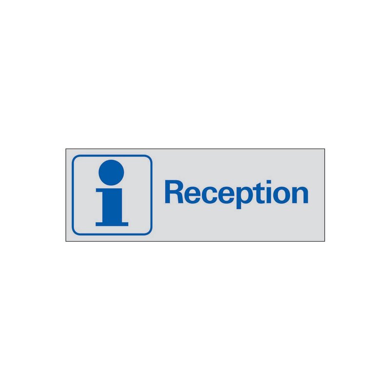 SKYLT 389150 SYMBOLSKYLT RECEPTION 225X80MM