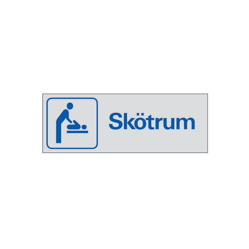 SKYLT 388750 SYMBOLSKYLT SKÖTRUM 225X80MM