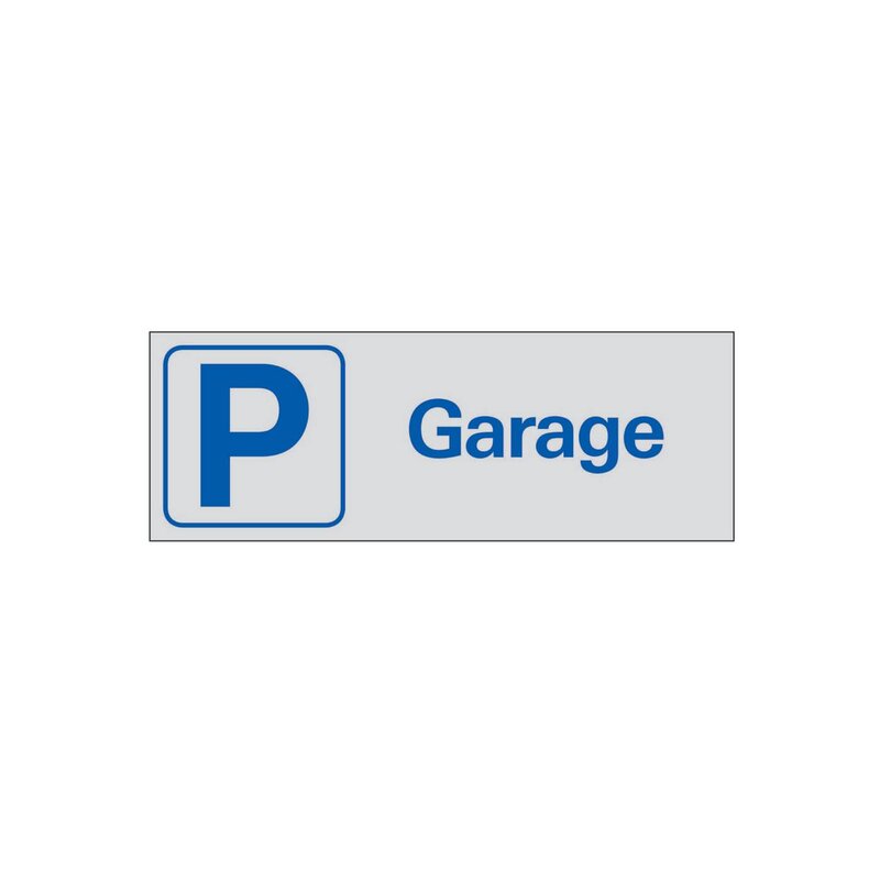 SKYLT 388550 SYMBOLSKYLT GARAGE 225X80MM