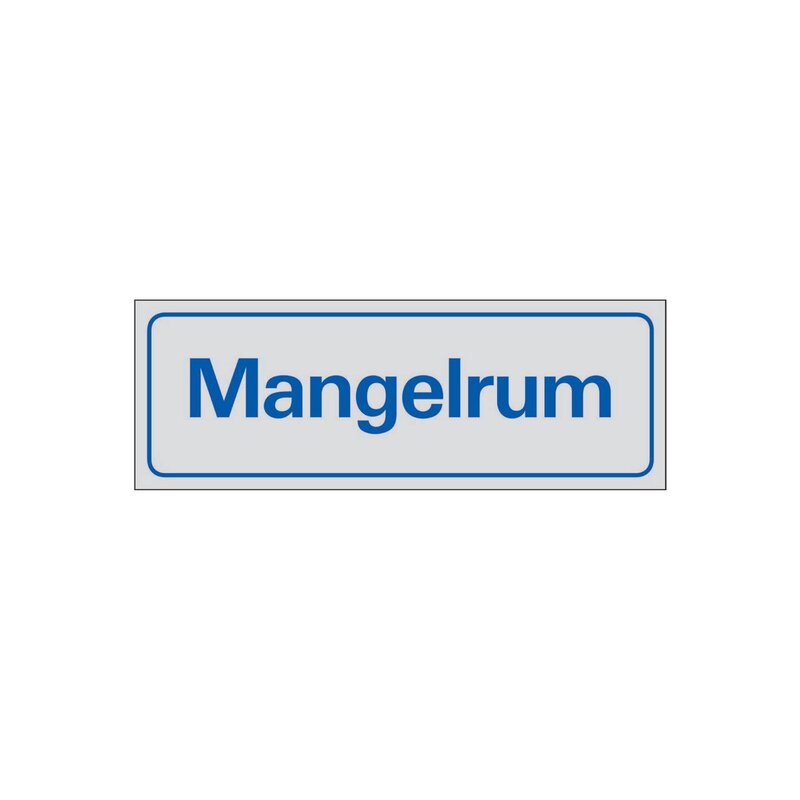 SKYLT 385250 SYMBOLSKYLT MANGELRUM 225X80MM