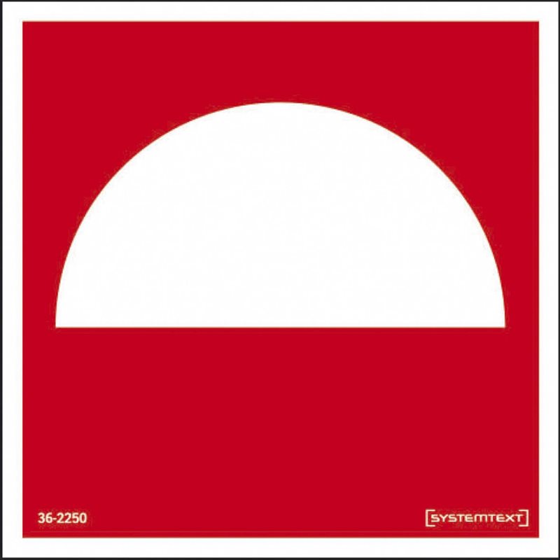 DEKAL 362250 BRAND SYMBOL HALVMÅNE 80X80MM