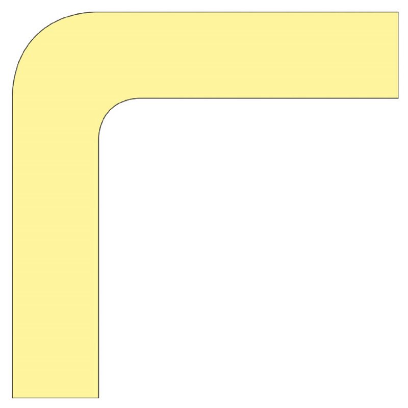 SKYLT 521150 GLOWLITE NOVA HÖRN/TRAPPSTEG 100X100X25MM