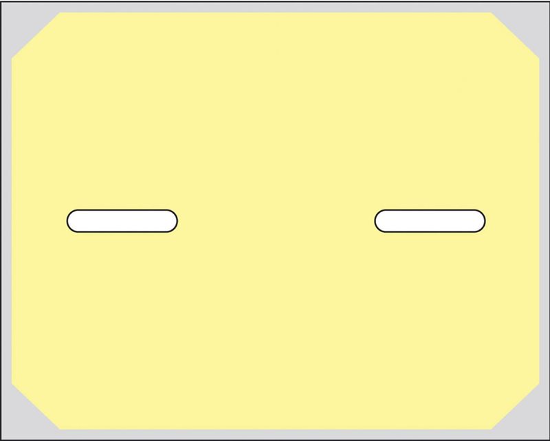 GALLERDURKPLÅT 5220850 GLOWLITE NOVA 125X100MM