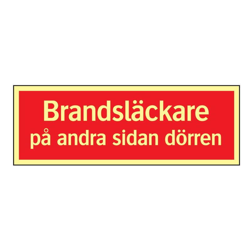 SKYLT 522525 GLOWLITE NOVA BRANDSLÄCKARE... 210X74MM