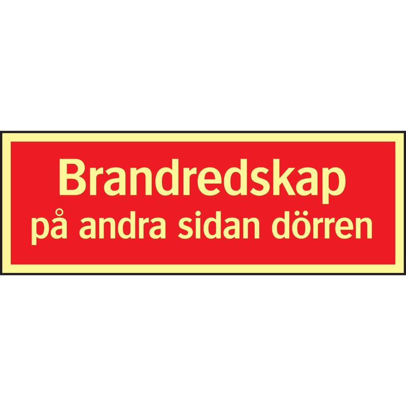 SKYLT 522725 GLOWLITE NOVA BRANDRED PÅ ANDR 210X74MM