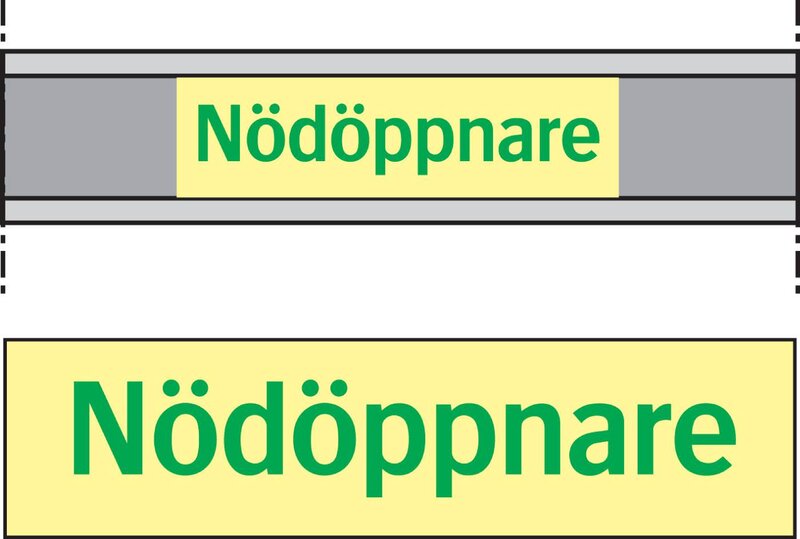 SKYLT 820651 SUPERNOVA MARKERING T NÖDÖPPN 160X40MM