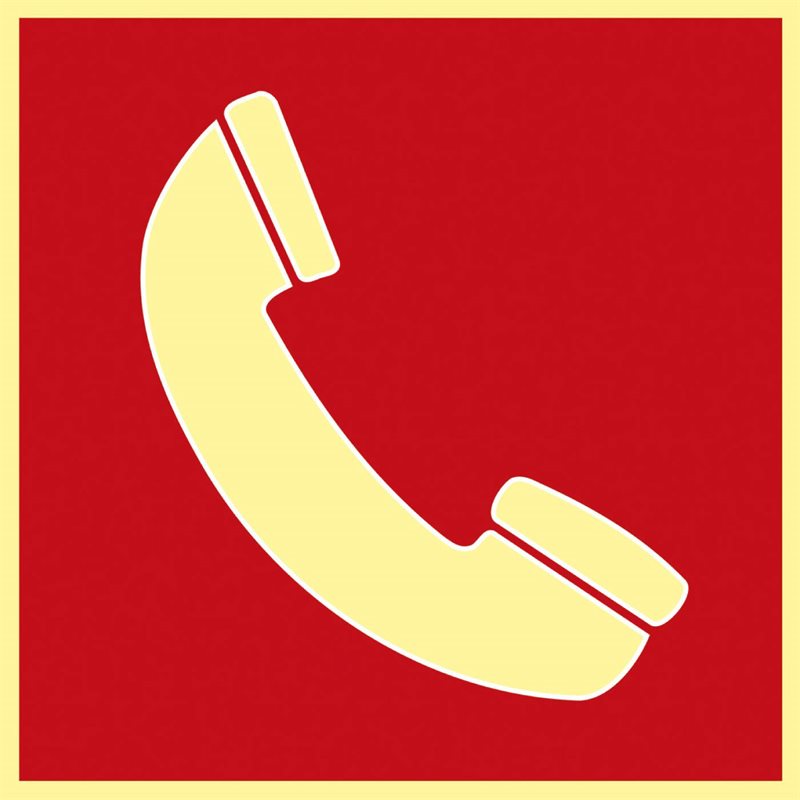SKYLT 827101 SUPERNOVA BRAND LARMTELEFON 210X210MM
