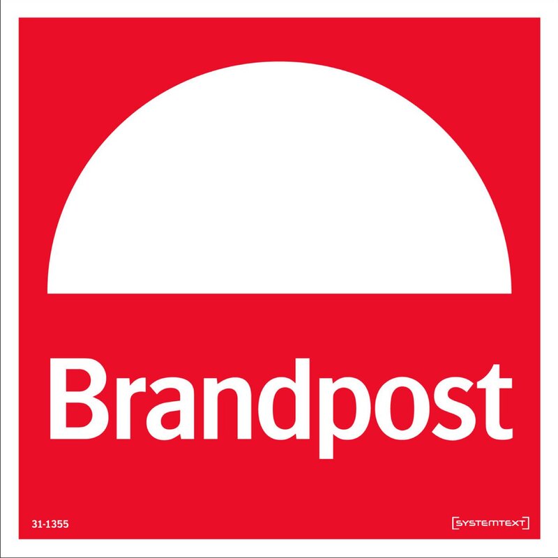 SKYLT 311355 BRAND BRANDPOST MED REFLEX 150X150MM