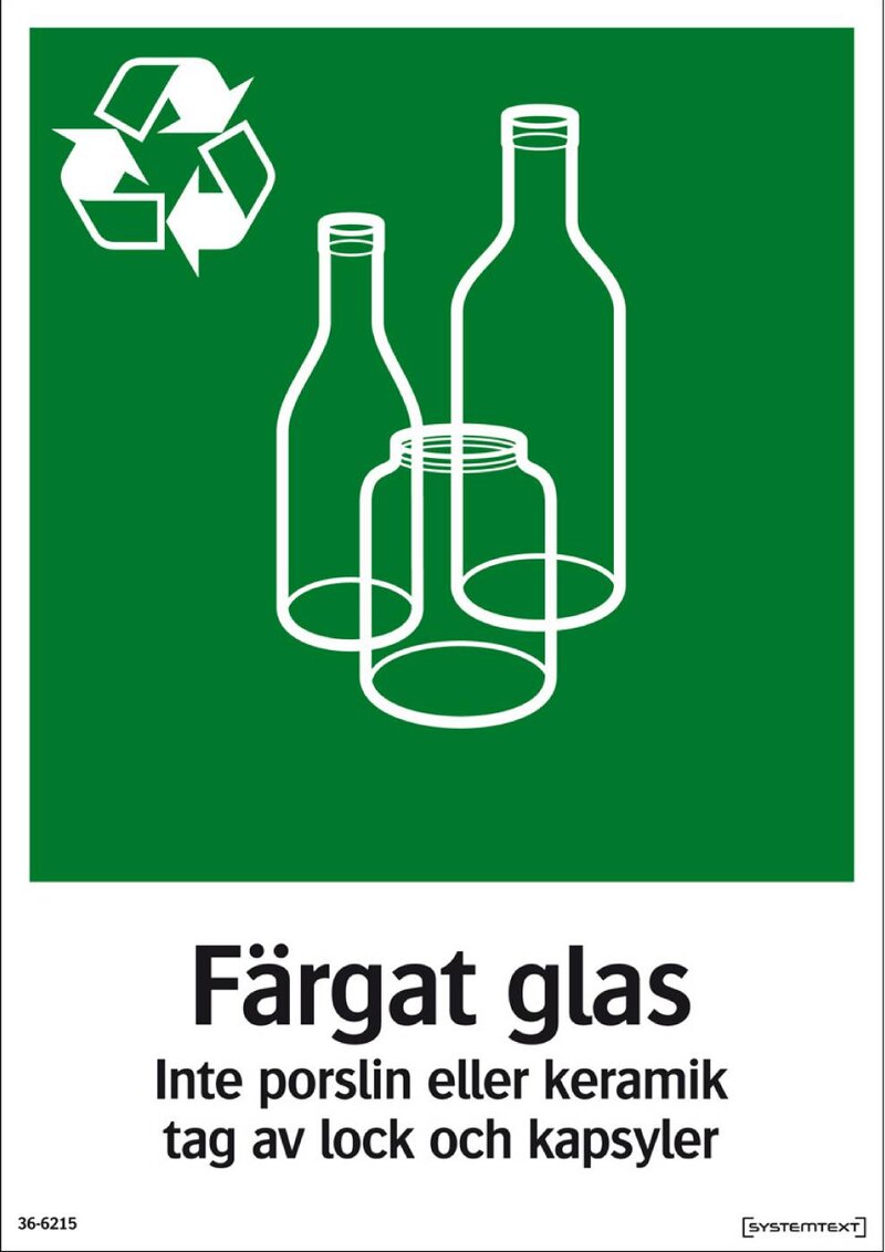 SKYLT 366214 MILJÖ FÄRGAT GLAS 210X297MM