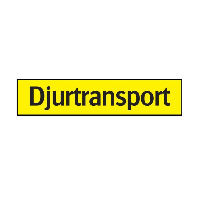 SKYLT 355862 TRAFIK DJURTRANSPORT 900X200MM