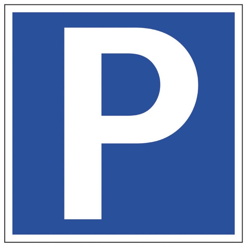 SKYLT 357801 TRAFIK PARKERING P 310X310X1,5MM