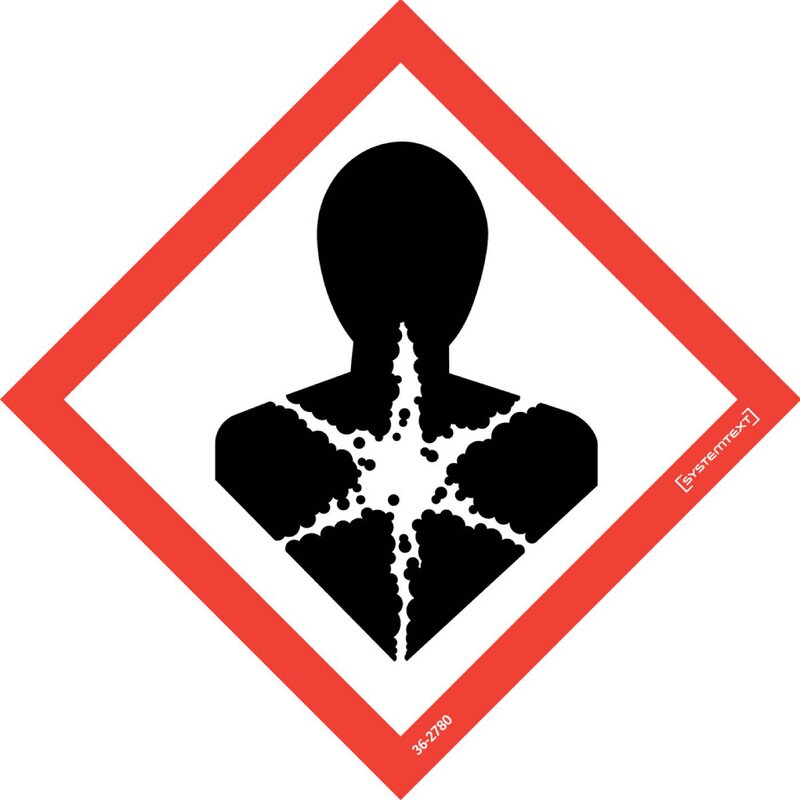 DEKAL 362780 TRAFIK FAROSYMBOL HÄLSOFARLIGA ÄMNEN 80X80MM