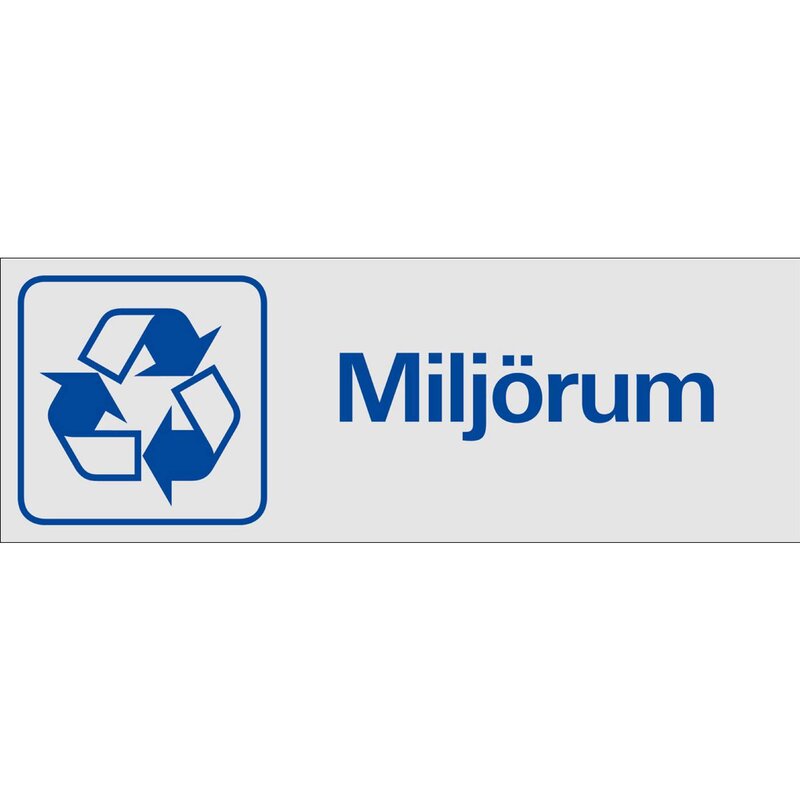 DEKAL 381450 TRIVSEL SYMBOLSKYLT MILJÖRUM 225X80MM