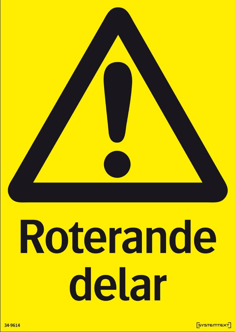 SKYLT 349614 ROTERANDE DELAR 210X297MM