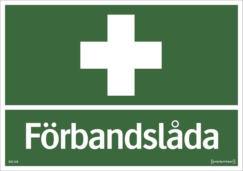 SKYLT FÖRBAND DUBBELSID 301124 SYSTEMTEXT
