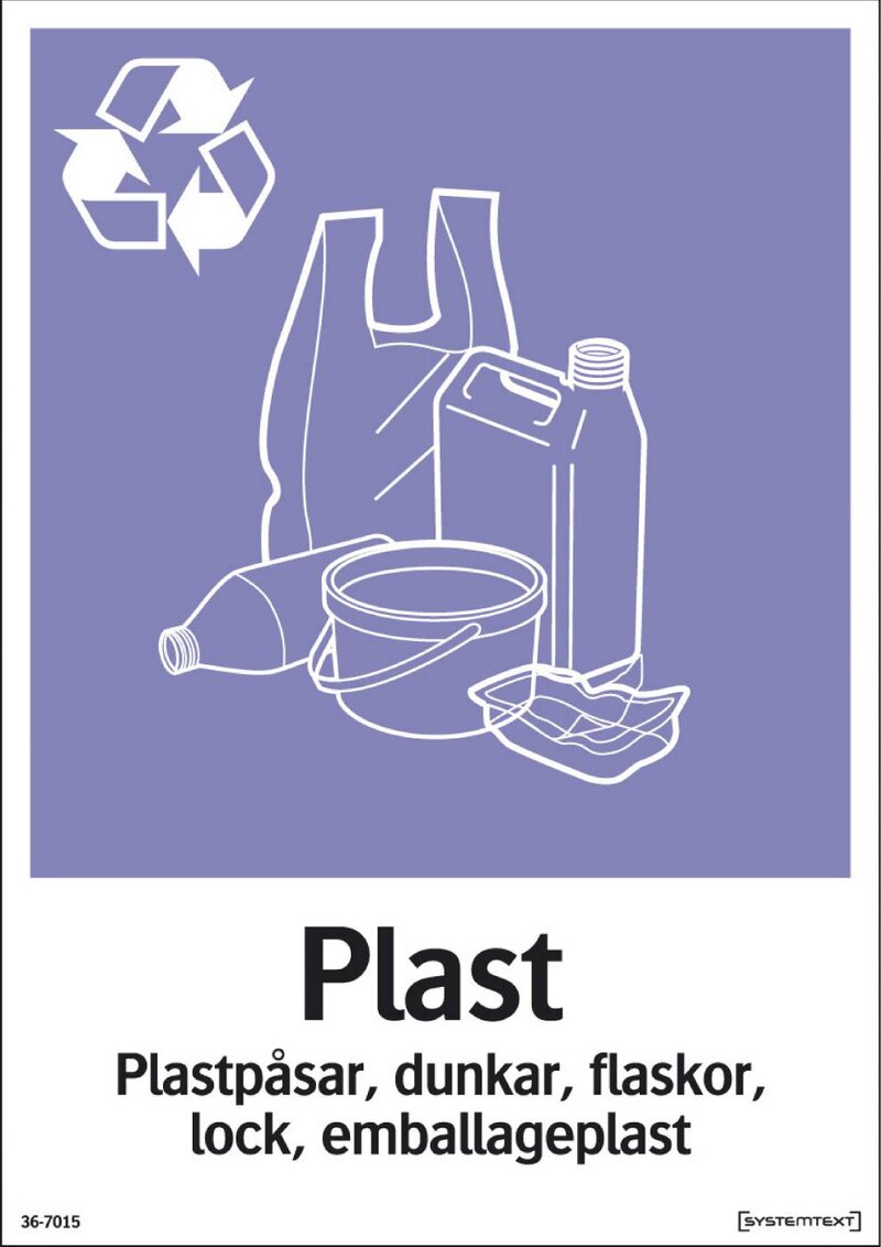 SKYLT 367014 DEKALMILJÖ PLAST 210X297MM